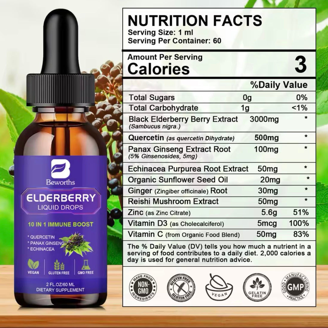 Elderberry Liquid Drops